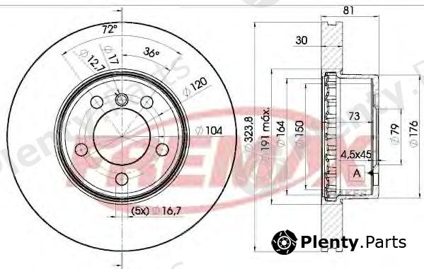  FREMAX part BD-0265 (BD0265) Brake Disc