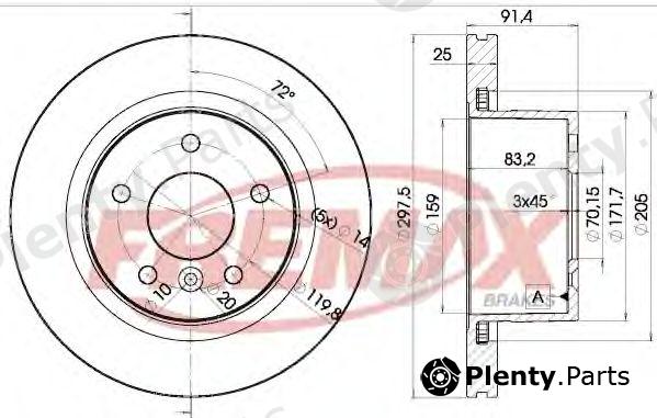  FREMAX part BD-0380 (BD0380) Brake Disc