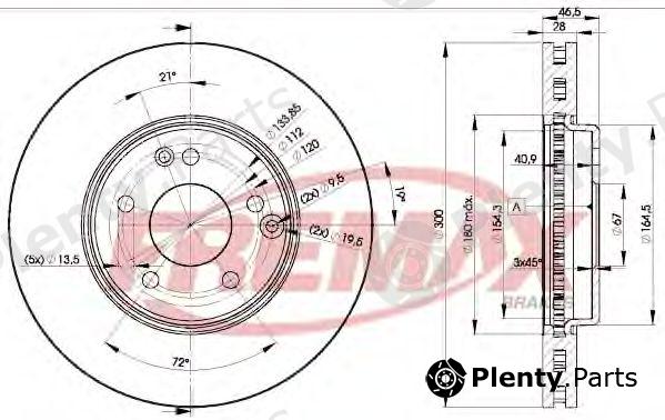  FREMAX part BD-0411 (BD0411) Brake Disc
