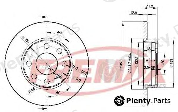  FREMAX part BD-1240 (BD1240) Brake Disc