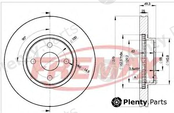  FREMAX part BD-1320 (BD1320) Brake Disc