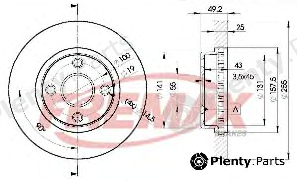  FREMAX part BD-1330 (BD1330) Brake Disc