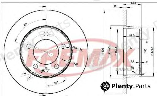  FREMAX part BD-1410 (BD1410) Brake Disc