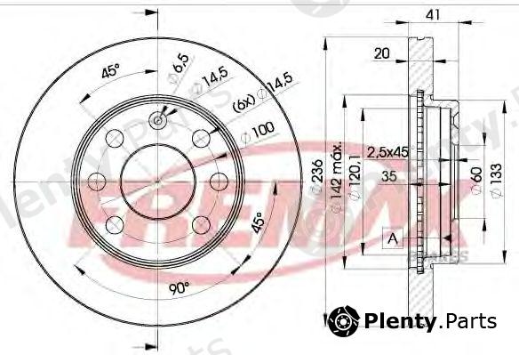  FREMAX part BD-1440 (BD1440) Brake Disc