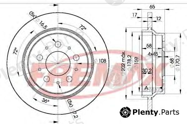  FREMAX part BD-1674 (BD1674) Brake Disc