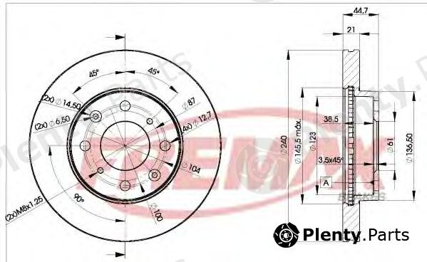  FREMAX part BD-1701 (BD1701) Brake Disc
