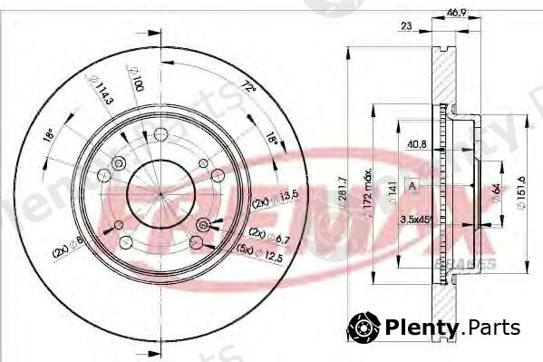  FREMAX part BD-1705 (BD1705) Brake Disc