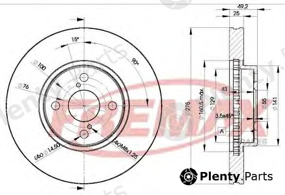  FREMAX part BD-2080 (BD2080) Brake Disc