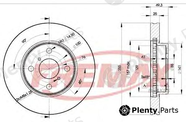  FREMAX part BD-2100 (BD2100) Brake Disc