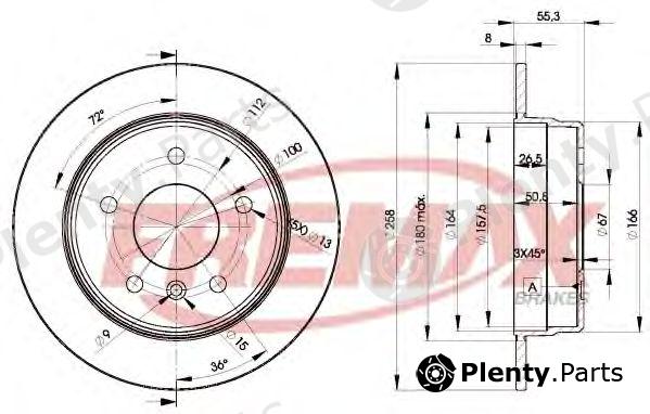  FREMAX part BD-2113 (BD2113) Brake Disc