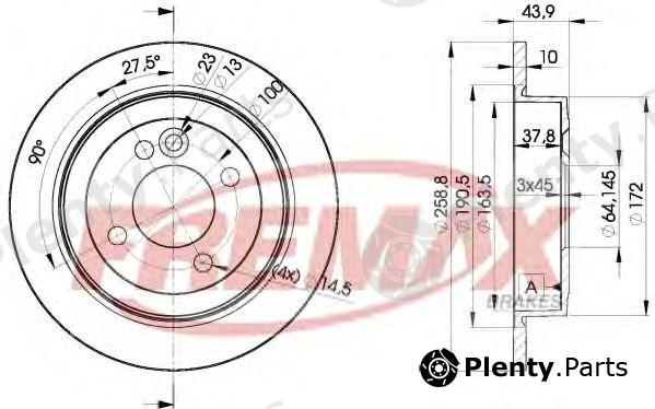  FREMAX part BD-3070 (BD3070) Brake Disc