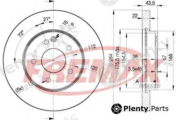  FREMAX part BD-3182 (BD3182) Brake Disc