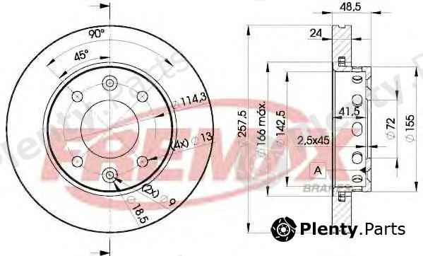  FREMAX part BD-3248 (BD3248) Brake Disc