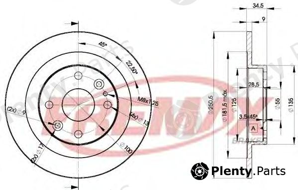  FREMAX part BD-3257 (BD3257) Brake Disc