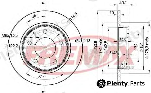  FREMAX part BD-3259 (BD3259) Brake Disc