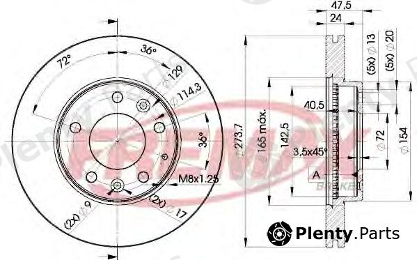  FREMAX part BD-3267 (BD3267) Brake Disc