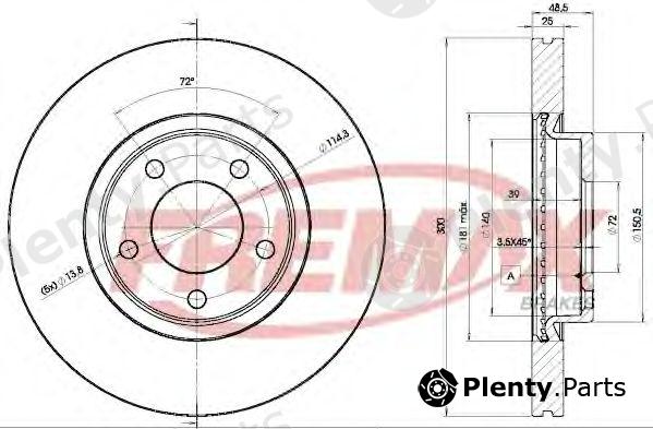  FREMAX part BD-3273 (BD3273) Brake Disc