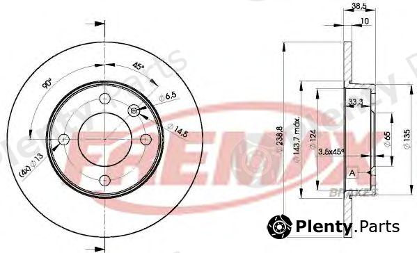  FREMAX part BD-3325 (BD3325) Brake Disc