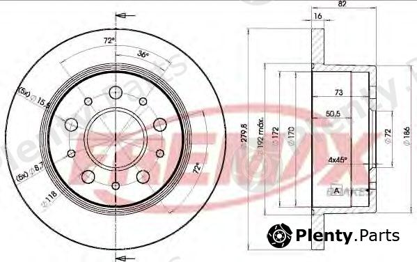  FREMAX part BD-3806 (BD3806) Brake Disc