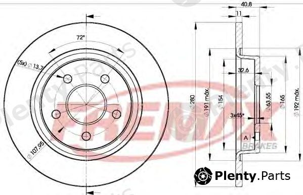  FREMAX part BD-3962 (BD3962) Brake Disc