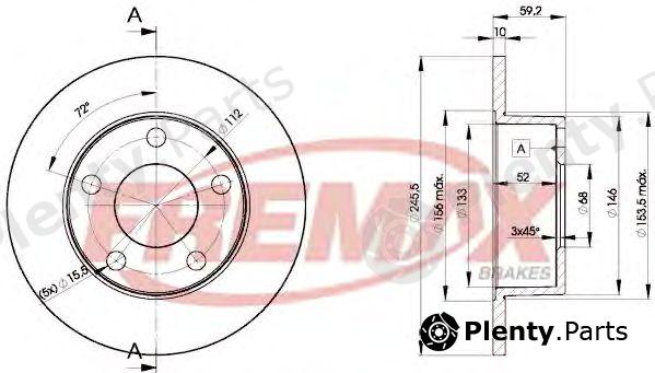  FREMAX part BD-4011 (BD4011) Brake Disc