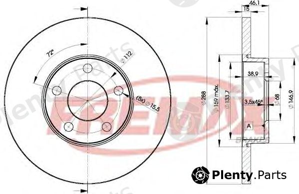  FREMAX part BD-4061 (BD4061) Brake Disc