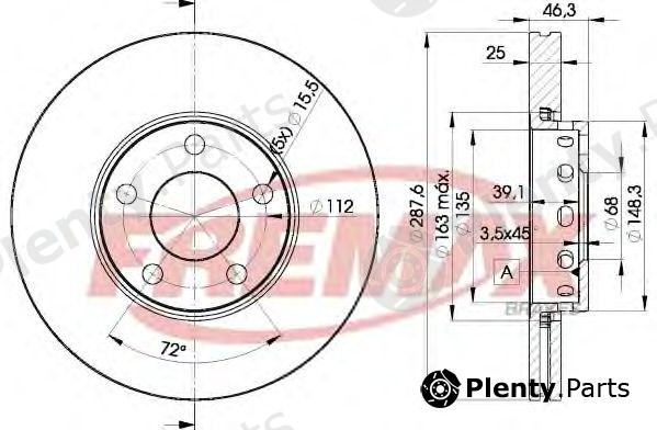  FREMAX part BD-4063 (BD4063) Brake Disc