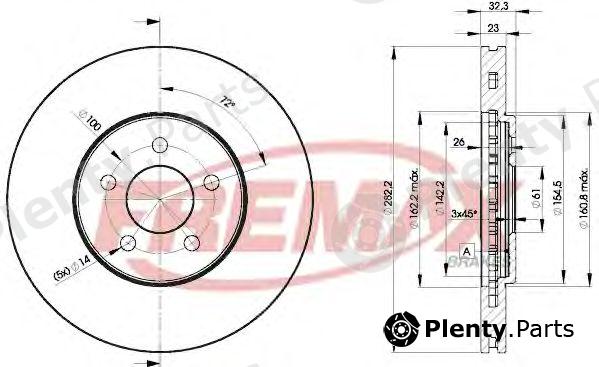  FREMAX part BD-4073 (BD4073) Brake Disc