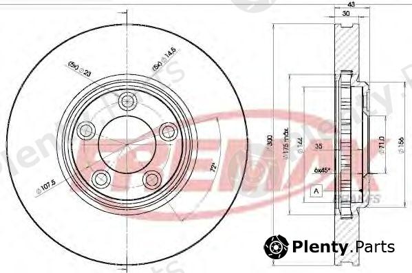  FREMAX part BD-4088 (BD4088) Brake Disc