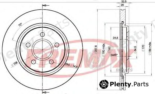  FREMAX part BD-4089 (BD4089) Brake Disc