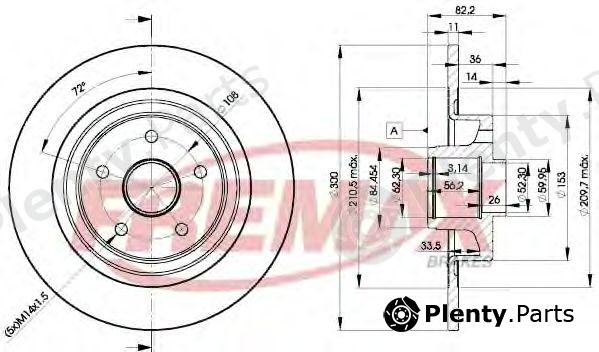  FREMAX part BD-4108 (BD4108) Brake Disc