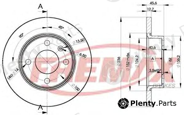  FREMAX part BD-4322 (BD4322) Brake Disc