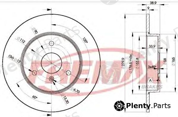  FREMAX part BD-4341 (BD4341) Brake Disc