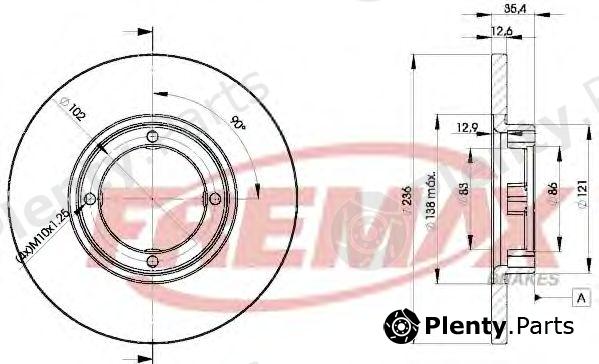  FREMAX part BD-4392 (BD4392) Brake Disc