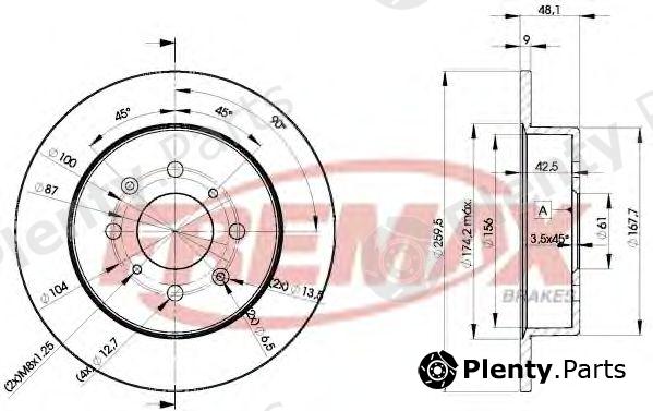  FREMAX part BD-5105 (BD5105) Brake Disc