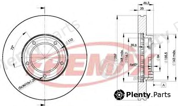 FREMAX part BD-5180 (BD5180) Brake Disc