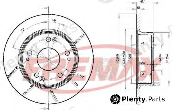  FREMAX part BD-5252 (BD5252) Brake Disc