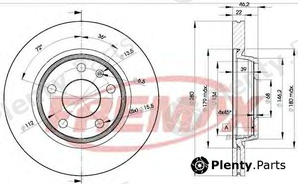  FREMAX part BD-5301 (BD5301) Brake Disc