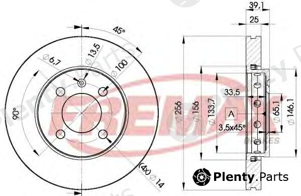 FREMAX part BD-5605 (BD5605) Brake Disc