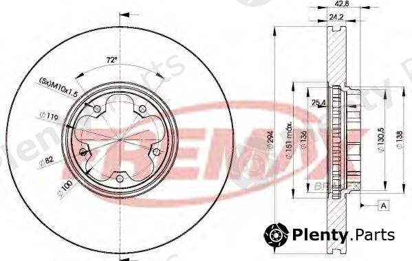  FREMAX part BD-5613 (BD5613) Brake Disc