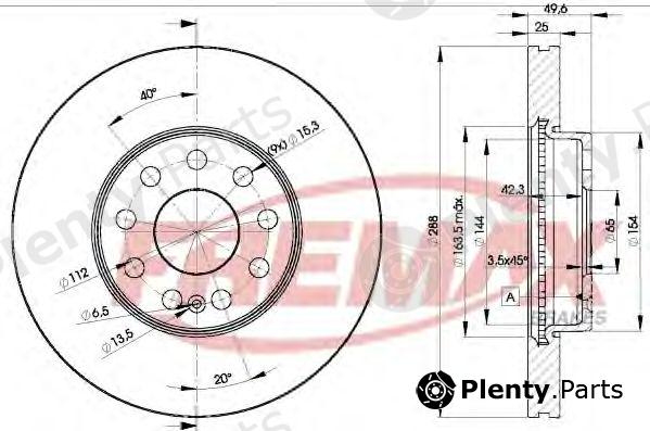  FREMAX part BD-5615 (BD5615) Brake Disc