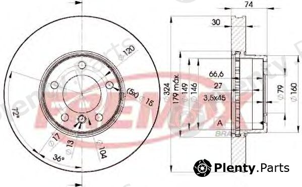  FREMAX part BD-5859 (BD5859) Brake Disc
