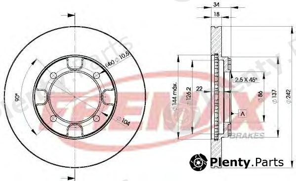  FREMAX part BD-6677 (BD6677) Brake Disc