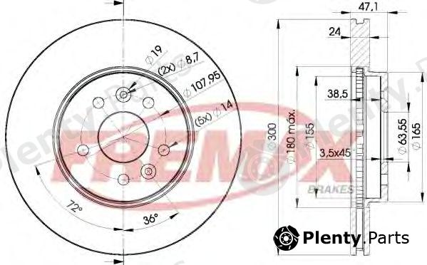  FREMAX part BD-6767 (BD6767) Brake Disc