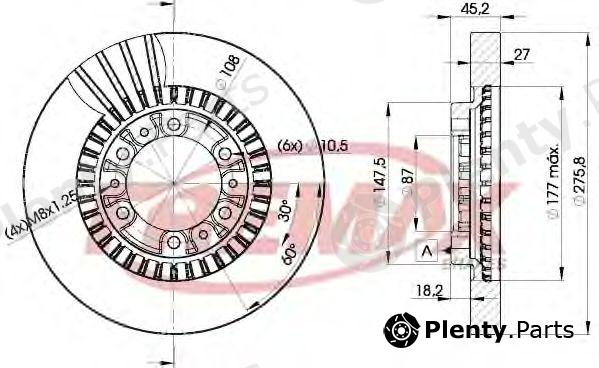 FREMAX part BD-7041 (BD7041) Brake Disc