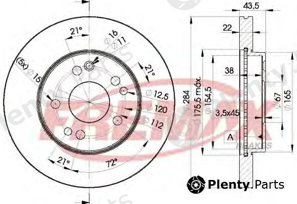  FREMAX part BD-7200 (BD7200) Brake Disc