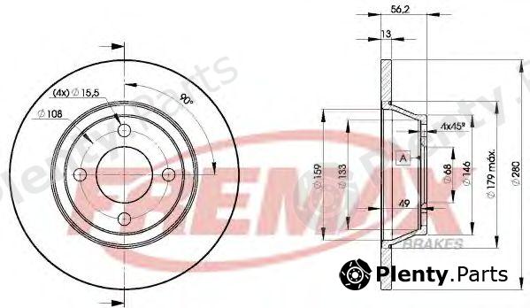  FREMAX part BD-8014 (BD8014) Brake Disc