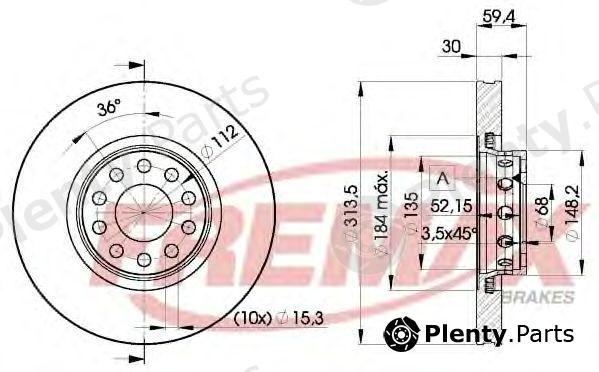  FREMAX part BD-8015 (BD8015) Brake Disc