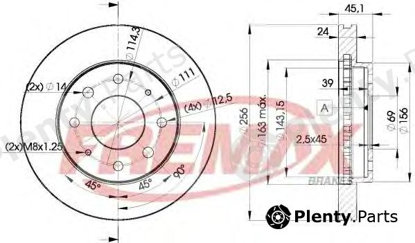  FREMAX part BD-8107 (BD8107) Brake Disc