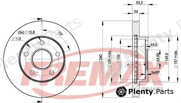  FREMAX part BD-8109 (BD8109) Brake Disc